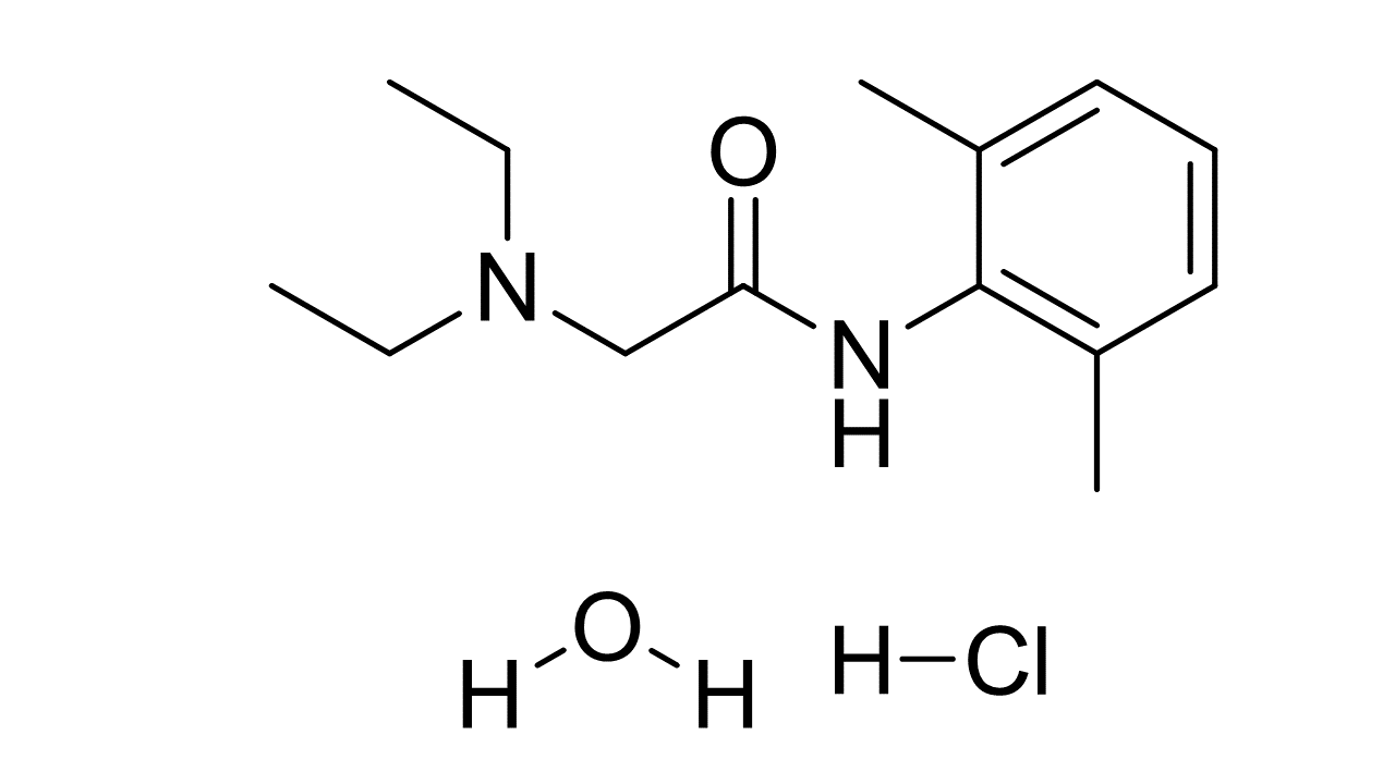 Lidocaine Hydrochloride Monohydrate