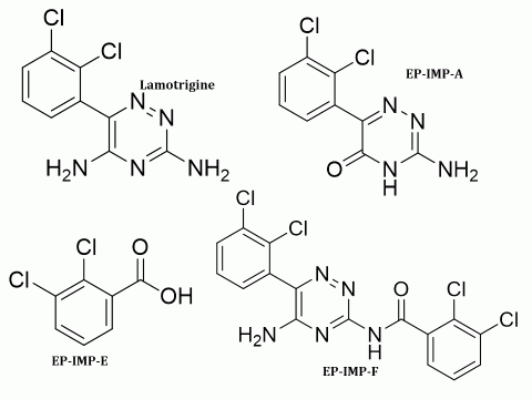 Lamotrigine for peak identification CRS